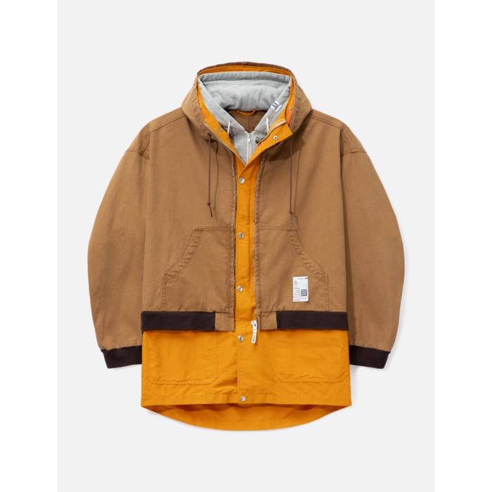 住みか ミハラヤスヒロ Maison Mihara Yasuhiro 【 Triple Layered Coat Men Brown 】 メンズ 赤銅色 赤銅色
