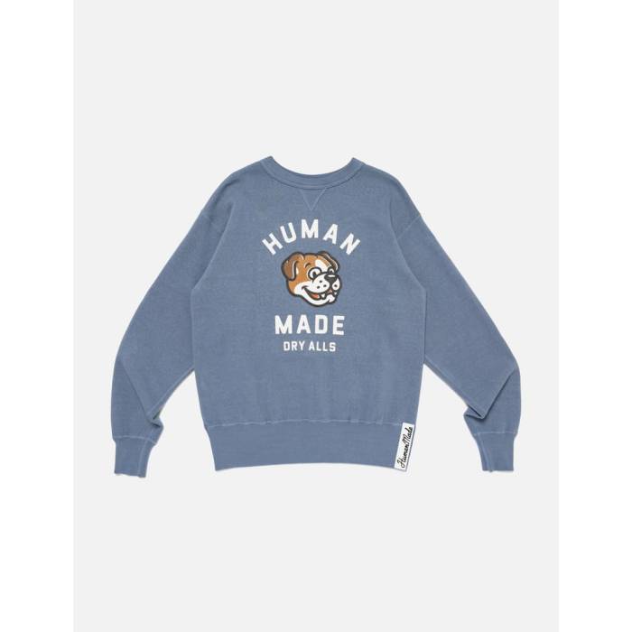 ヒューマンお手伝いさん Human Made 【 Tsuriami Sweatshirt Unisex Blue 】 汗水 調教師 ユニ一発やる 青み 青色