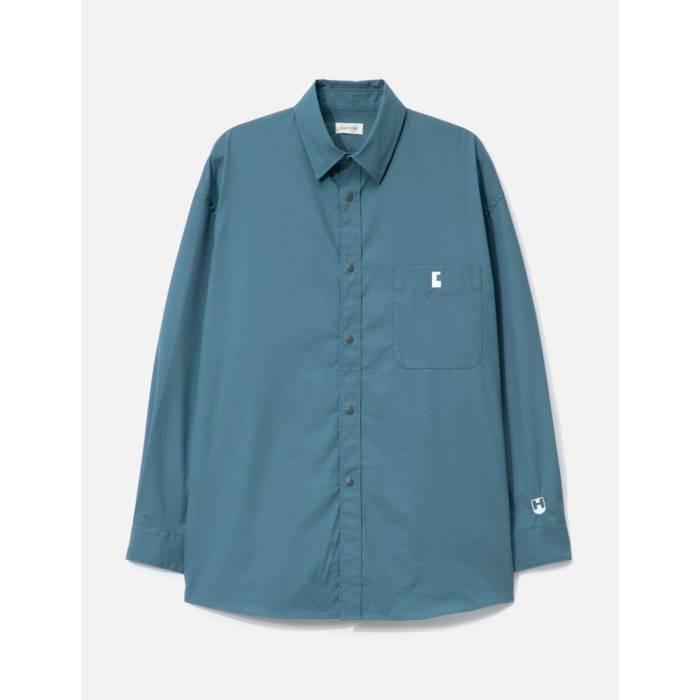 Clesste 【 Hbx Exclusive ? Long Sleeves City Uniform Shirt Men Blue 】 シティ メンズ 青色 ブルー
