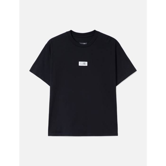 メゾン マルジェラ Mm6 Maison Margiela 【 Numeric Cotton T-Shirt Unisex Black 】 Tシャツ ユニセックス 黒色 ブラック