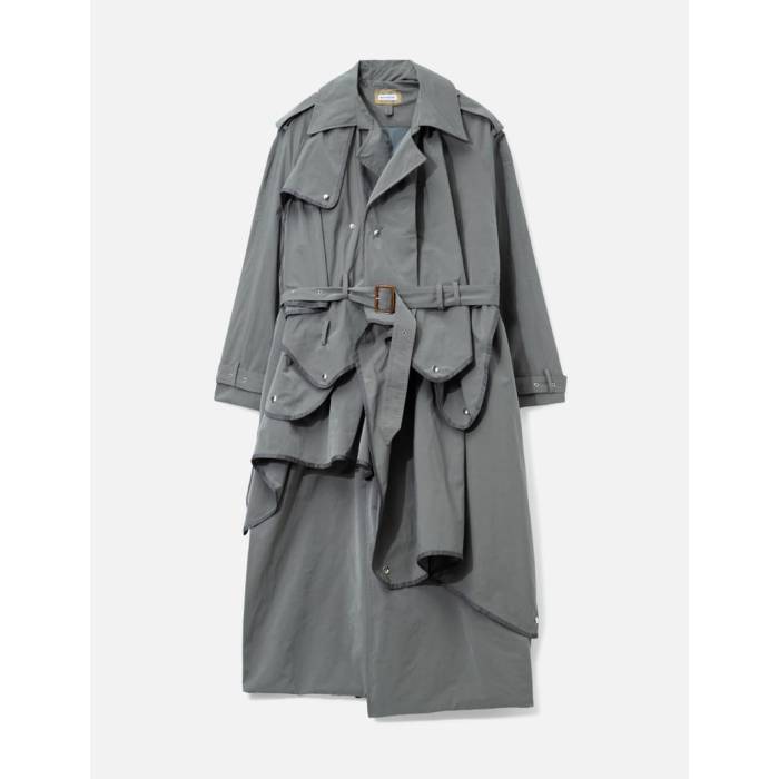 Makhmadim 【 Draped Umbrella Trenchcoat Men Khaki 】 メンズ カーキ
