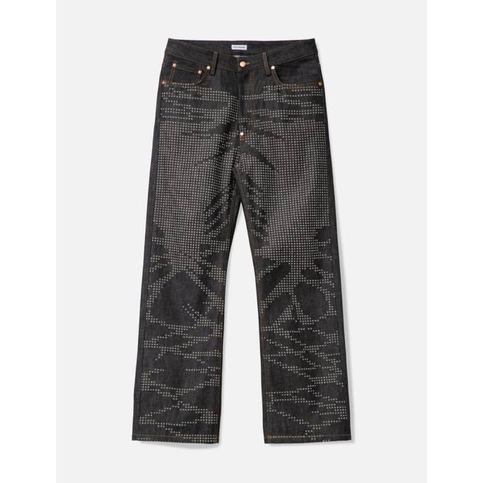 Makhmadim 【 Laser Fade Pixel Denim Men Indigo 】 Laser レーザー デニム メンズ 藍色・インディゴ｜スニケス