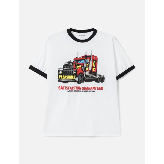 プレジャーズ Pleasures 【 Big Load Ringer T-Shirt Men White 】 Tシャツ メンズ 白色 ホワイト