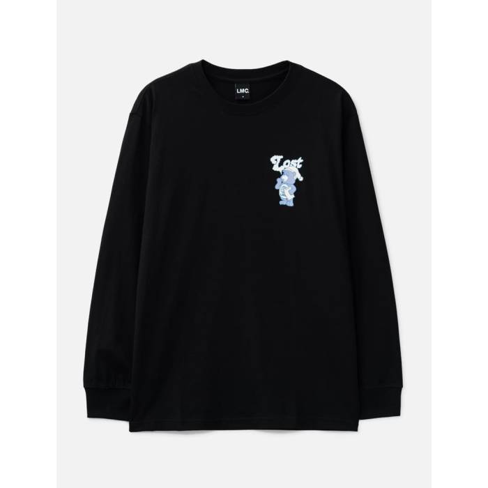 Lmc 【 Sleeping Bear Long Sleeves T-Shirt Men Black 】 Tシャツ メンズ 黒色 ブラック