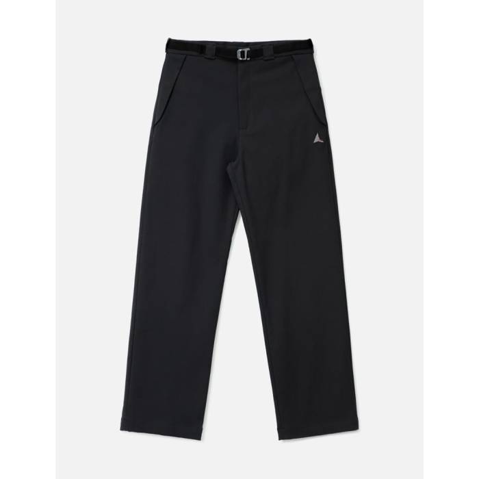 Roa 【 Buckle Chino Pant Men Black 】 バックル チノ パンツ メンズ 黒色 ブラック｜スニケス