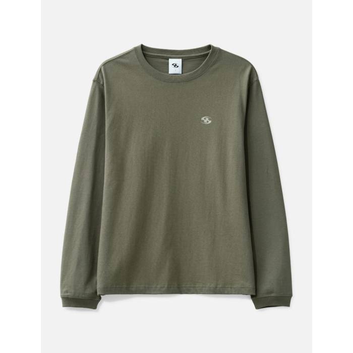San San Gear 【 Logo Long Sleeves Men Khaki 】 ロゴ メンズ カーキ|スニケス