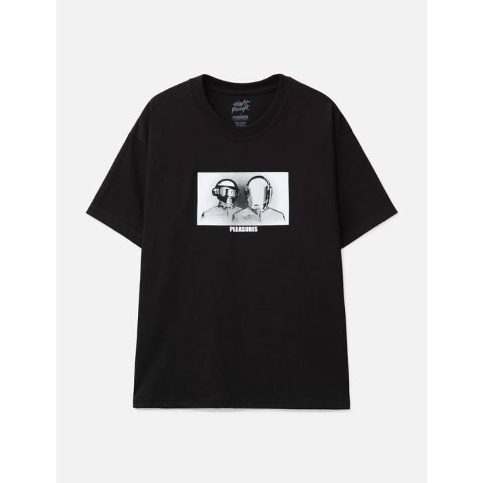 プレジャーズ Pleasures 【 X Daft Punk Inverted T-Shirt Men Black 】 Tシャツ メンズ 黒色 ブラック