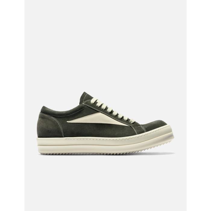 リックオウエンス Rick Owens 【 Vintage Sneaks In Suede Leather Men 3511 Euca/Milk 】 vintage ビンテージ・ヴィンテージ スエード・スウェード レザー メンズ｜スニケス
