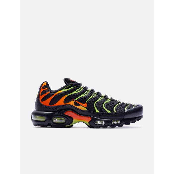 ナイキ Nike 【 Air Max Plus Men Black/ Hyper Crimson/ Limelight 】 エアマックスプラス メンズ 黒いこと 黒いこと クリムゾン