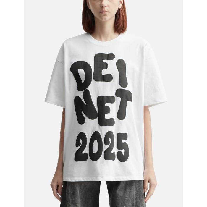 Deinet 【 Bold Logo T-Shirt Unisex White 】 ロゴ Tシャツ ユニセックス 白色 ホワイト