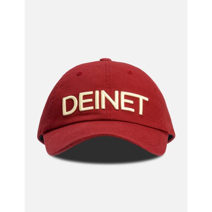 Deinet 【 Washed Logo Cap Burgundy Unisex Burgundy 】 ロゴ キャップ 帽子 ワイン色・バーガンディー ユニセックス ワイン色・バーガンディー