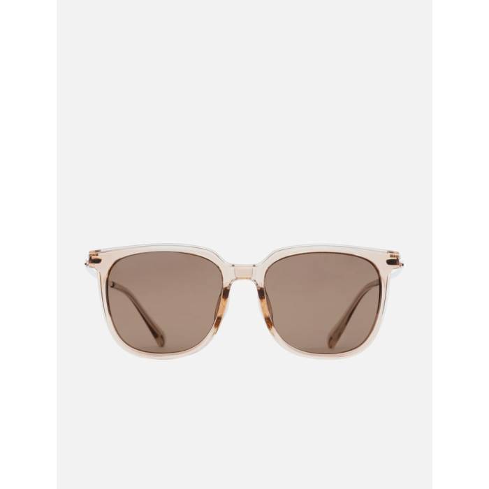 Klassic 【 Cl004 Clip-On Sunglasses Unisex Transparent Frame / Brown Lens 】 サングラス ユニセックス 茶色 ブラウン