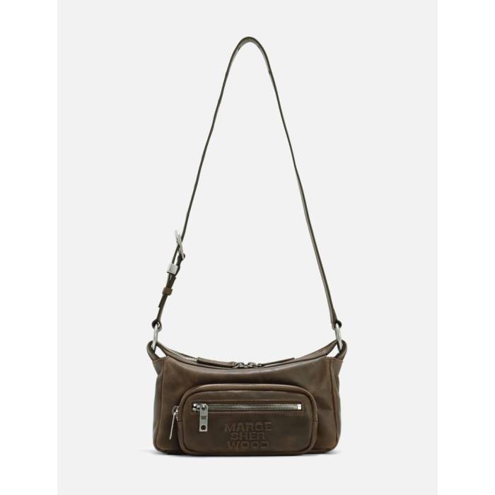 Margesherwood 【 Outpocket Hobo Mini Women Washed Brown Pull-Up 】 レディース 赤銅色 赤銅色