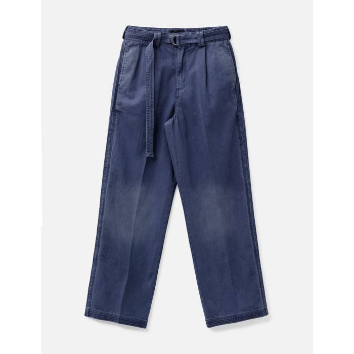 Beach Brains 【 Pleated Work Pant Men Navy 】 ズボン下 メンズ 紺色 米国海軍