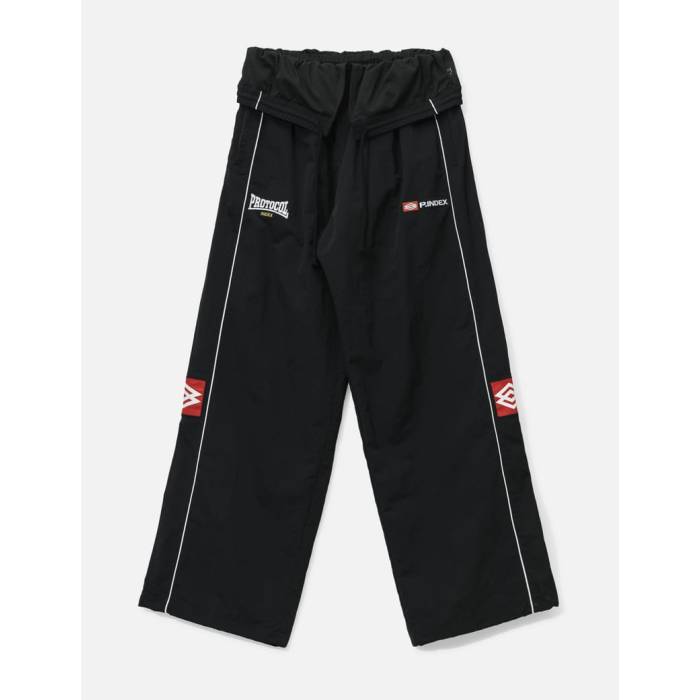 Protocol-Index 【 Folded Track Pants Men Black 】 貨物自動車 メンズ 黒いこと 黒いこと