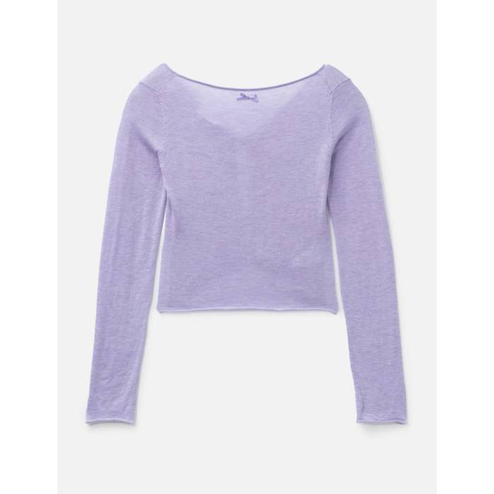 Lcdc 【 Two-Way Knit Top Women Lavender 】 編み物 レディース