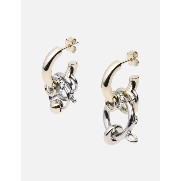 Justine Clenquet 【 Anila Earrings Unisex Gold \u0026Amp; Palladium 】 イヤリング ユニ一発やる ゴールド Palladium パラディウム