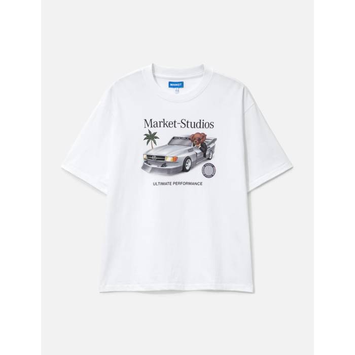 Market 【 Des Bear T-Shirt Men White 】 プルオーバー メンズ 白いこと 白いこと
