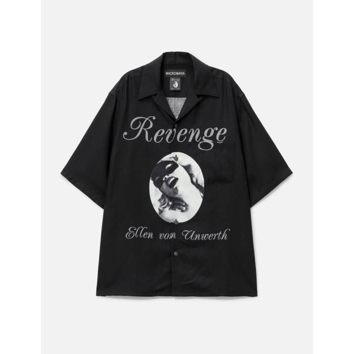 ワコマリア Wacko Maria 【 Ellen Von Unwerth Hawaiian Shirt (Type-1) Men Black 】 メンズ 黒色 ブラック