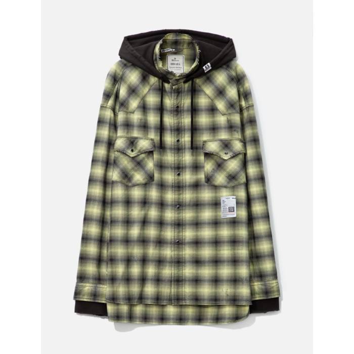 メゾン ミハラヤスヒロ Maison Mihara Yasuhiro 【 Sweat Hoodie Long Sleeve Shirt Men Yellow 】 Sweat スウェット フーディー パーカー Sleeve スリーブ メンズ yellow 黄色・イエロー｜スニケス