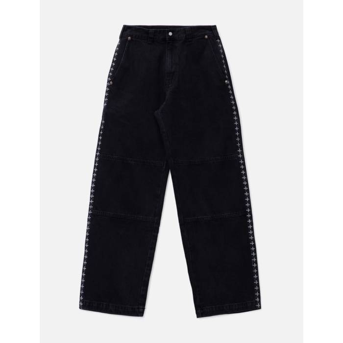 Thug Club 【 X Stitch Pants Men Black 】 メンズ 黒いこと 黒いこと