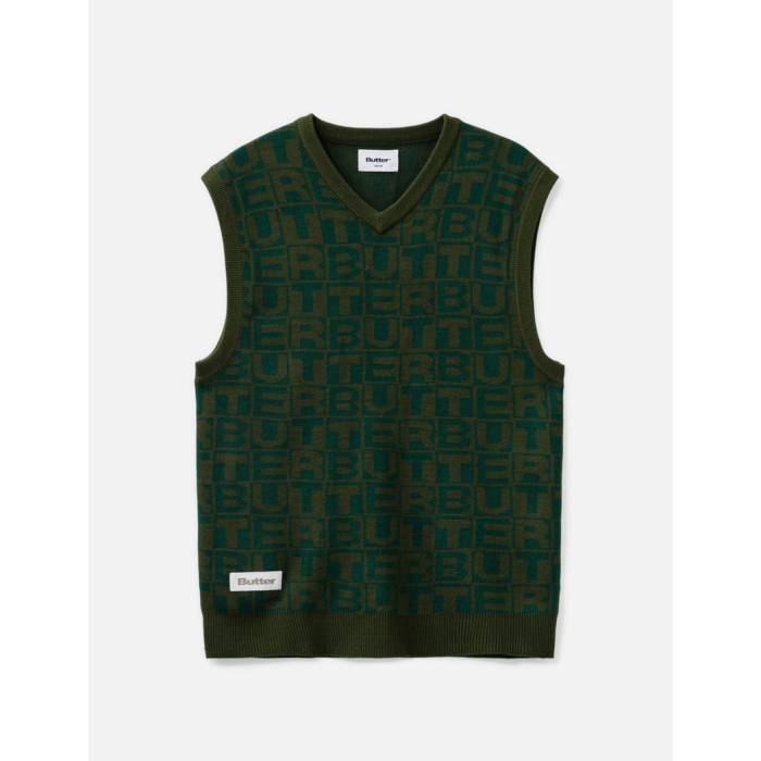 Butter Goods 【 Tiles Knit Vest Men Green 】 ニット ベスト メンズ green 緑・グリーン 13,720円