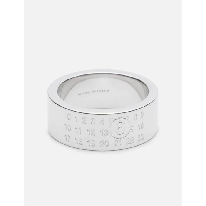 メゾン マルジェラ Mm6 Maison Margiela 【 Minimal Logo 8Mm Ring Unisex Silver 】 ロゴ ユニセックス Silver 銀色・シルバー 40,950円