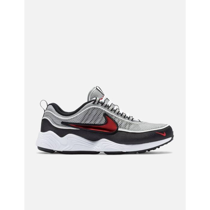 ナイキ Nike 【 Air Zoom Spiridon Sp Men Metallic Silver/Sport Red/Black/White 】 ズーム メンズ Silver 銀色・シルバー Red 赤・レッド 黒色 ブラック 白色 ホワイト｜スニケス