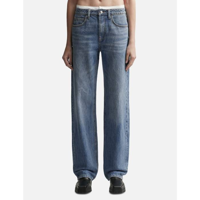 T By Alexander Wang 【 Pre-Styled Denim Jeans Women Vintage Light Indigo 】 ジーンズ デニム レディース vintage ビンテージ・ヴィンテージ 藍色・インディゴ