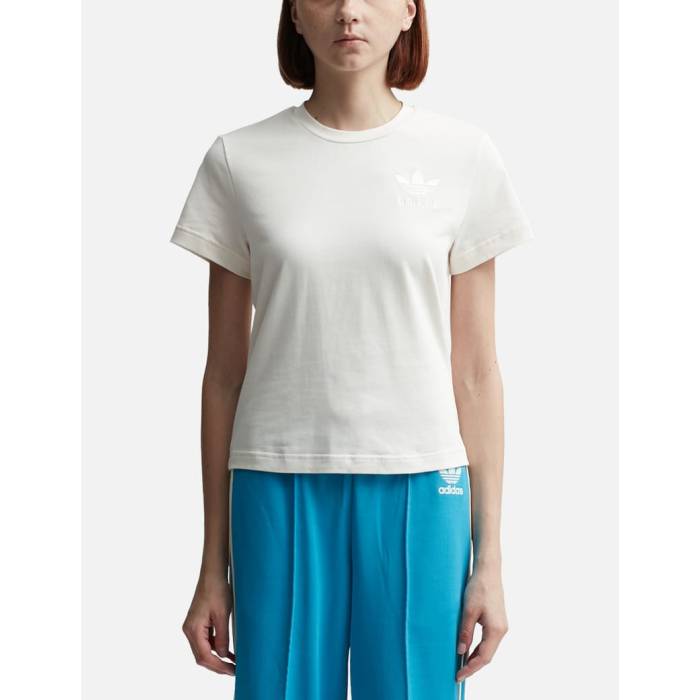 アディダス Adidas Originals 【 Wales Bonner T-Shirt Women Chalk White 】 Tシャツ レディース 白色 ホワイト|スニケス