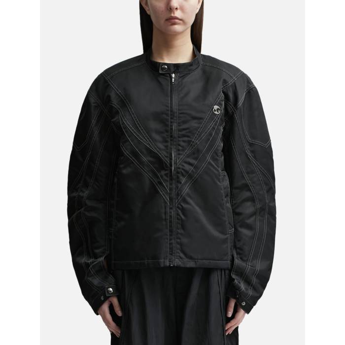 Lesugiatelier 【 Moto Biker Jacket Women Black 】 Jacket 上衣 レディース 黒いこと 黒いこと