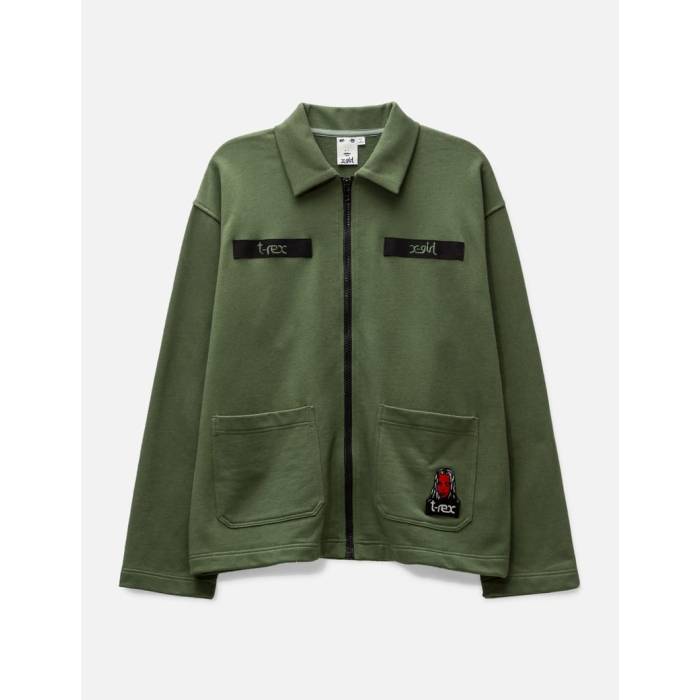 X-Girl 【 Unisex Olive 】 ユニ一発やる olive オリーブ
