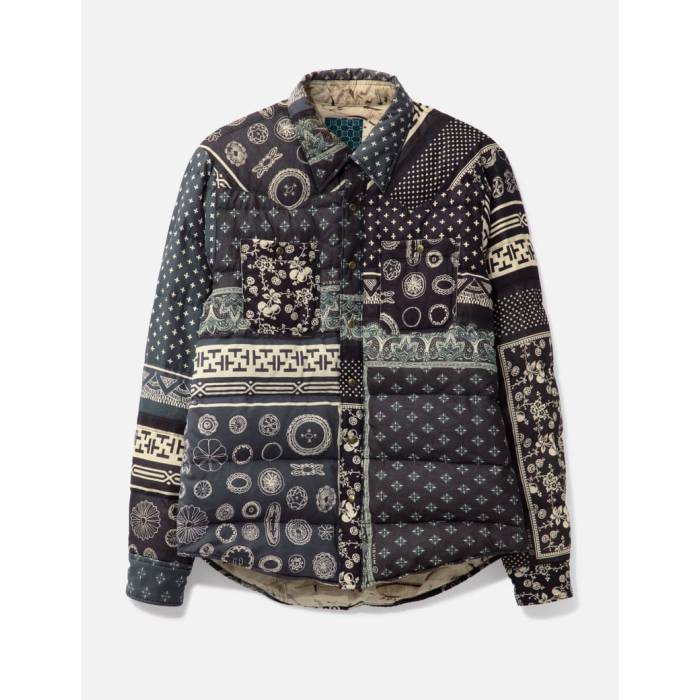 ビズビム Visvim 【 Kerchief Down Jacket Men Dark Brown 】 落ち込む Jacket 上衣 メンズ 赤銅色 赤銅色