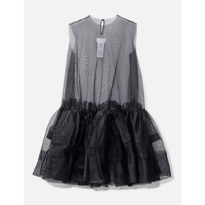 メゾンマルジェラ Maison Margiela 【 Tulle Midi Dress Women Black 】 御召しもの レディース 黒いこと 黒いこと