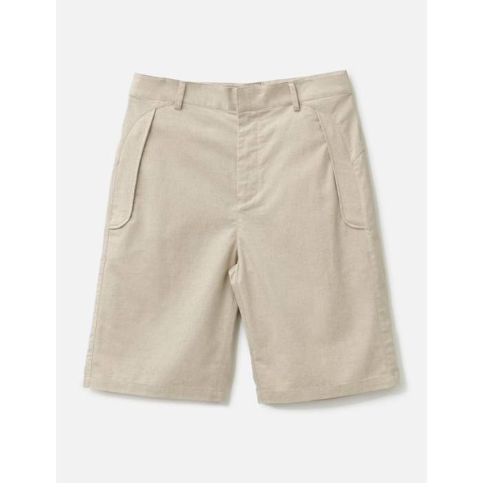 Hiking Patrol 【 Path Linen Cotton Mixed Shorts Men Sand 】 ショーツ メンズ 砂色・サンド