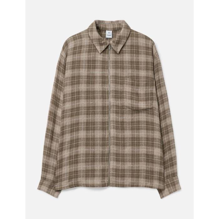 Won Hundred 【 Zayne Zip Shirt Men Ginger Snap Comb 】 メンズ