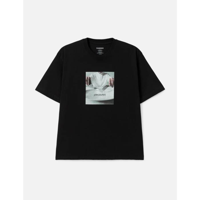 プレジャーズ Pleasures 【 Breakfast T-Shirt Men Black 】 Tシャツ メンズ 黒色 ブラック