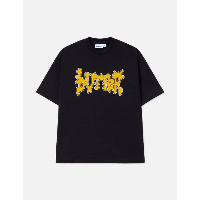 Butter Goods 【 Blotch Tee Men Black 】 ティーシャツ メンズ 黒いこと 黒いこと