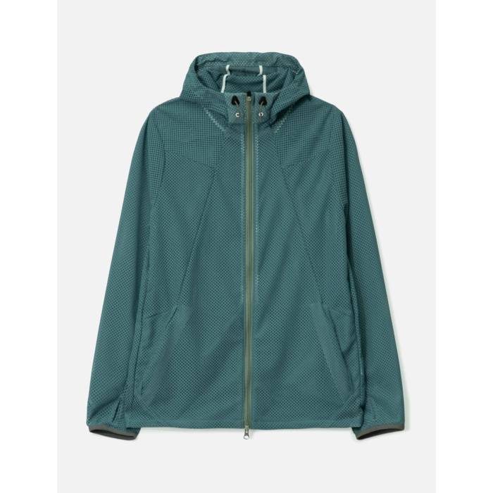 Syuman 【 Mesh Shell Jacket Men Blue 】 shell 外殻 Jacket 上衣 メンズ 青み 青色