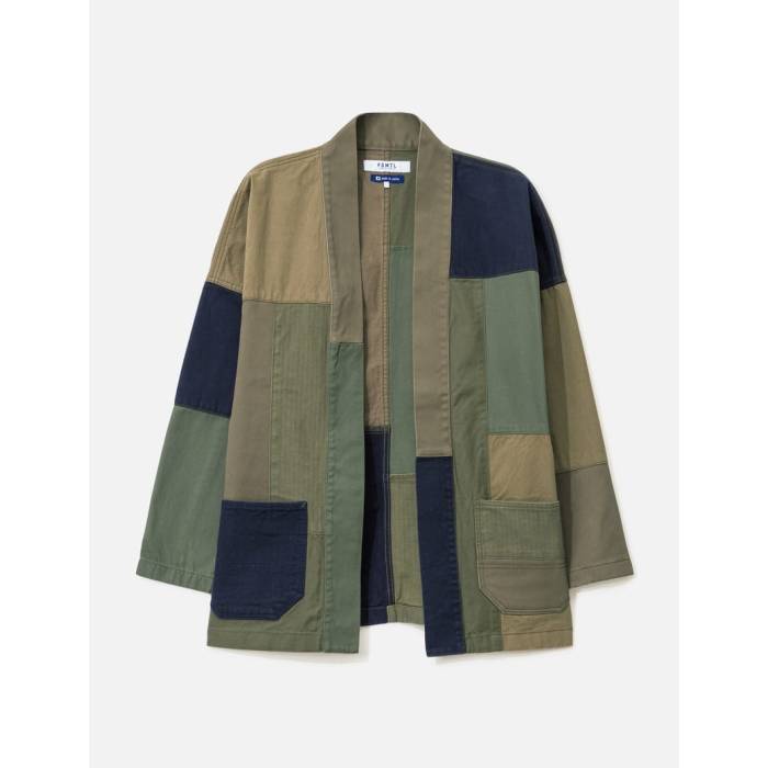 Fdmtl 【 Haori Jacket Rinse Men Khaki 】 Jacket 上衣 メンズ カーキ