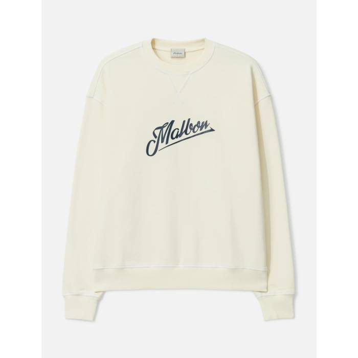 Malbon Golf 【 Grayson Sweatshirt Men Beige 】 汗水 調教師 メンズ ベージュ