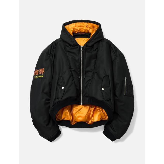 Luu Dan 【 Patch Bomber Unisex Black 】 ユニセックス 黒色 ブラック