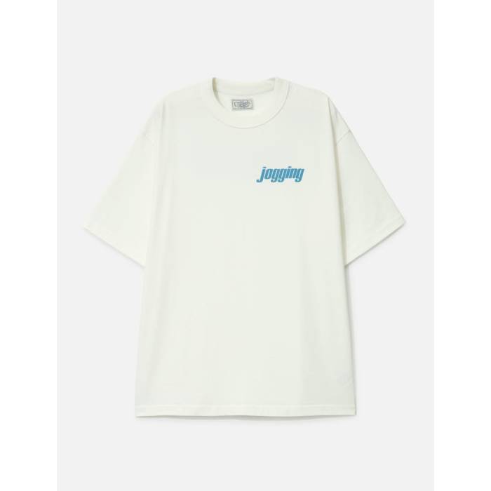 Unlikely 【 Authentic Graphic Tee "Jogging" Unisex White 】 オーセンティック グラフィック Tシャツ ユニセックス 白色 ホワイト|スニケス
