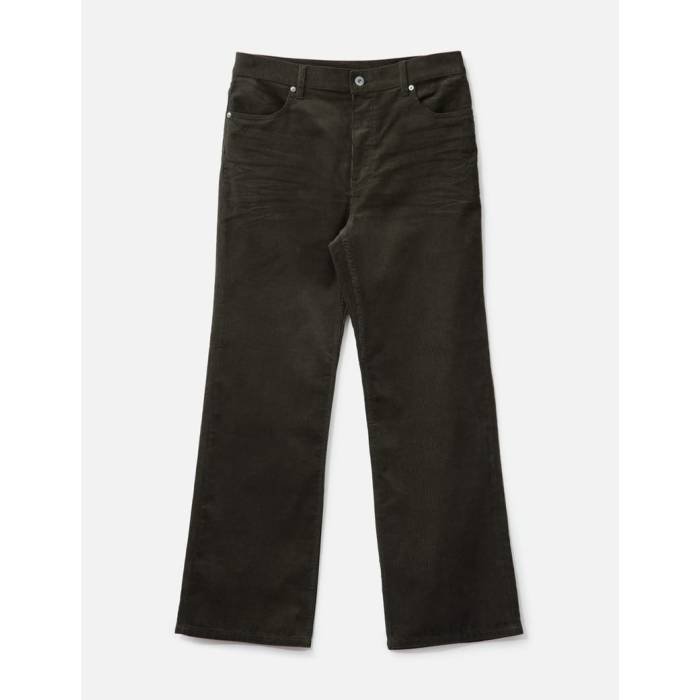 Coor 【 Embroidered Corduroy Flare Pants Men Brown 】 コーデュロイ メンズ 茶色 ブラウン