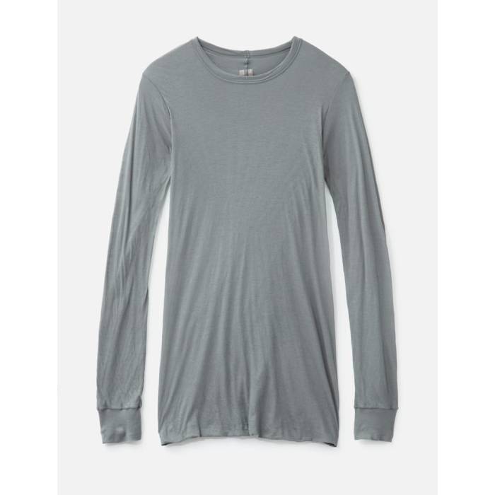 リックオウエンス Rick Owens 【 Double Long Sleeve T-Shirt Men Washed Indigo 】 Sleeve スリーブ Tシャツ メンズ 藍色・インディゴ｜スニケス