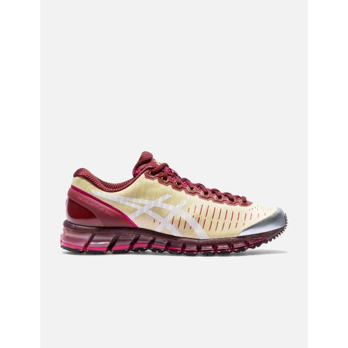 アシックス Asics 【 X Above The Clouds Gel-Quantum 360 I Men Soft Yellow / Brisket Red 】 メンズ yellow 黄味がかった・黄色 Red 赤・赤いこと