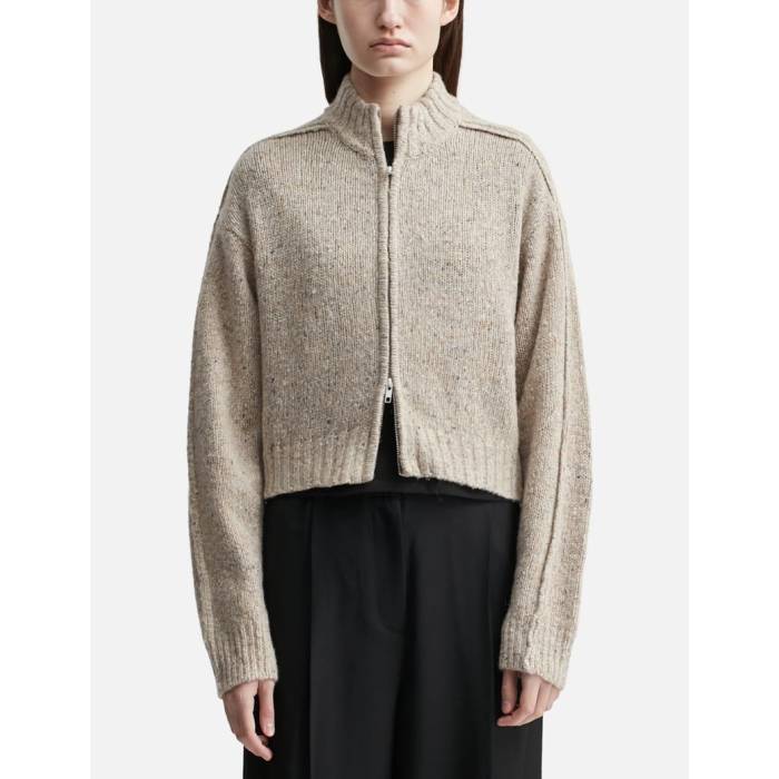 Won Hundred 【 Alea Zip Knit Cardigan Women Plaza Taupe 】 編み物 ジレー レディース