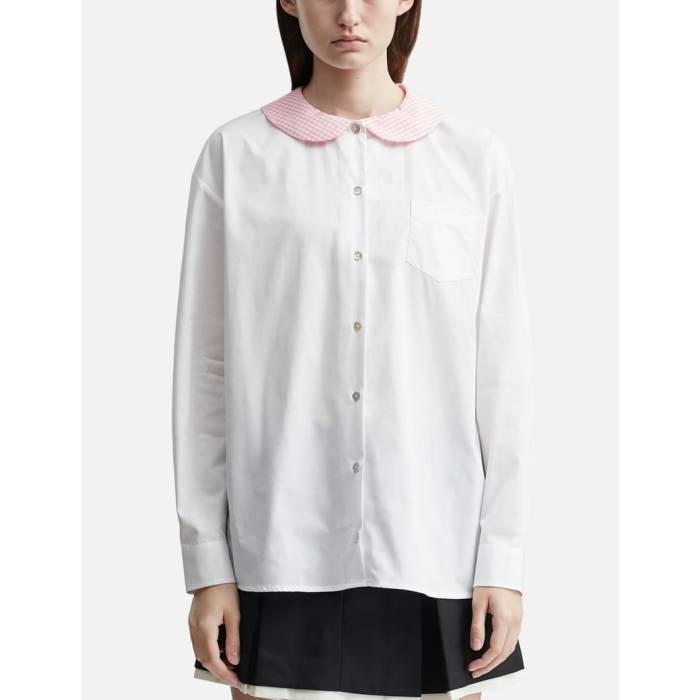 Sandy Liang 【 Contessa Shirt Women White Multi 】 レディース 白いこと 白いこと