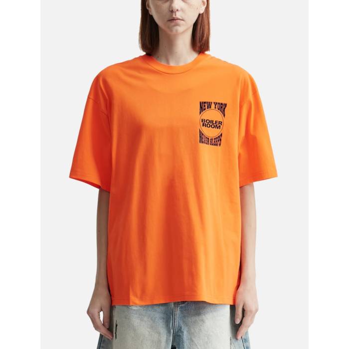 Boiler Room 【 New York City T-Shirt Unisex Orange 】 シティ Tシャツ ユニセックス orange 橙・オレンジ