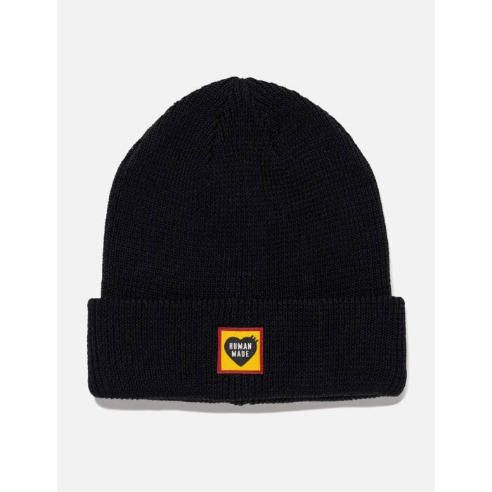 ヒューマンお手伝いさん Human Made 【 Classic Beanie Unisex Black 】 古典派音楽 旗がしら かぶり笠 ユニ一発やる 黒いこと 黒いこと